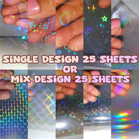 Bulk Cold Laminate Holographic A Sheets For Small Business Etsy