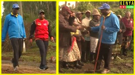 See What Happened When Gachagua Found Villagers Waiting For Him As He