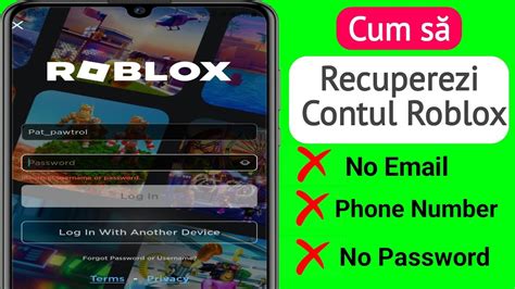 Cum să recuperezi contul Roblox fără e mail sau număr de telefon