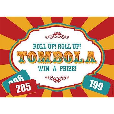 Fundraising Tombola Sign A3 Party Packs