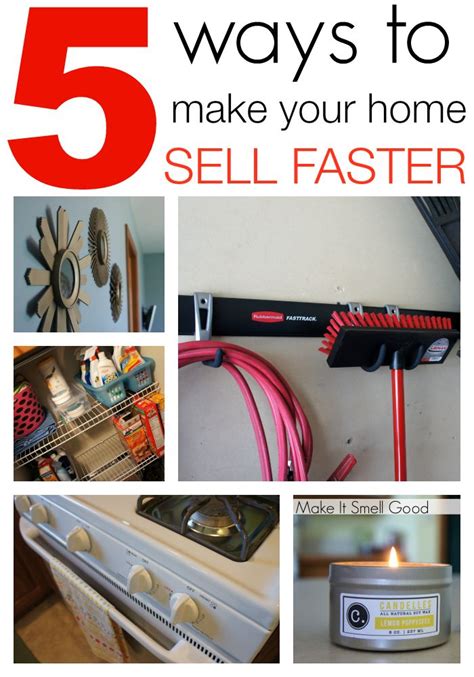 The Cover Of Five Ways To Make Your Home Sell Faster With Pictures Of