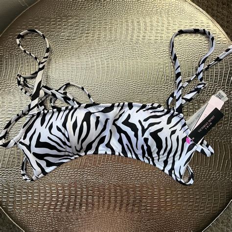 Victoria Secret Bikini Top Rib Cage Back Depop