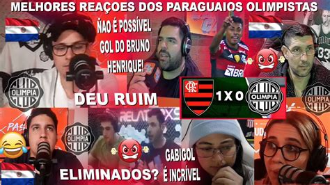 Rea Oes Dos Paraguaios Olimpistas Ao Gol Do Bruno Henrique Flamengo X