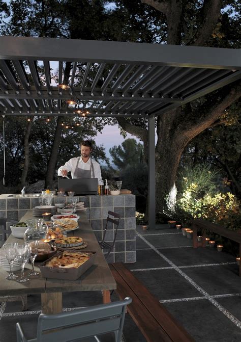 Une Cuisine En Plein Air Leroy Merlin Pergola Pool House Leroy