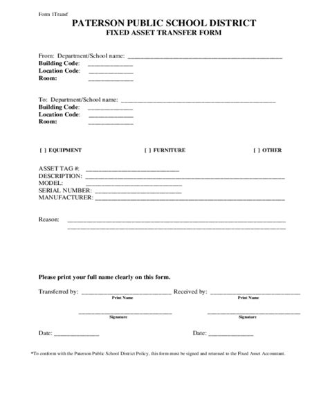 2022 Asset Transfer Form Fillable Printable Pdf And Forms Handypdf 9277