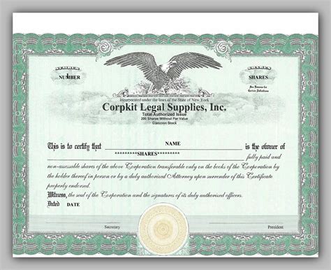 Free Share Certificate Template Redlinesp