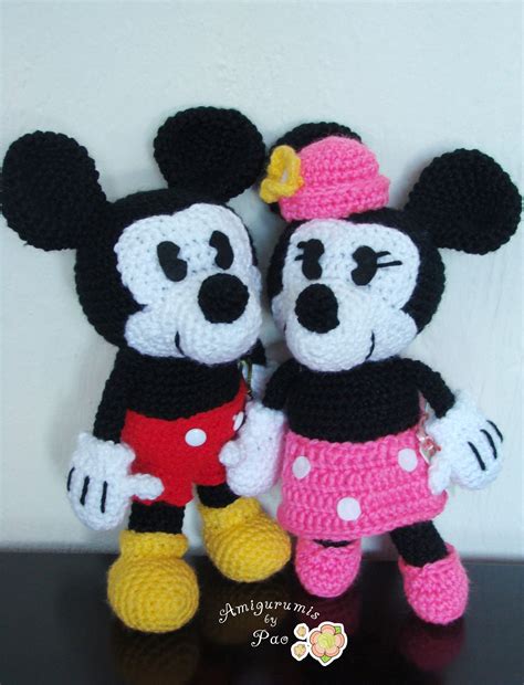 Pin En Mickey Y Minnie Amigurumis By Pao