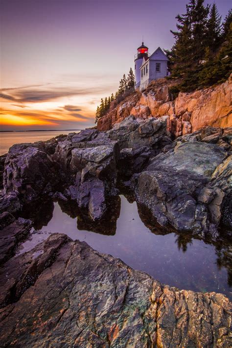 Acadia National Park Bass Harbor Head Lighthouse Acadia National