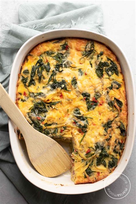 Vegetarian Hashbrown Breakfast Casserole Marisa Moore Nutrition