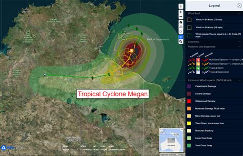 Tropical Cyclone 18s Tropical Cyclone 19p Megan Pacific Disaster Center