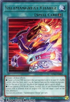 LD10 EN005 Salamangreat Raging Phoenix Ultra Rare 1st Edition Mint