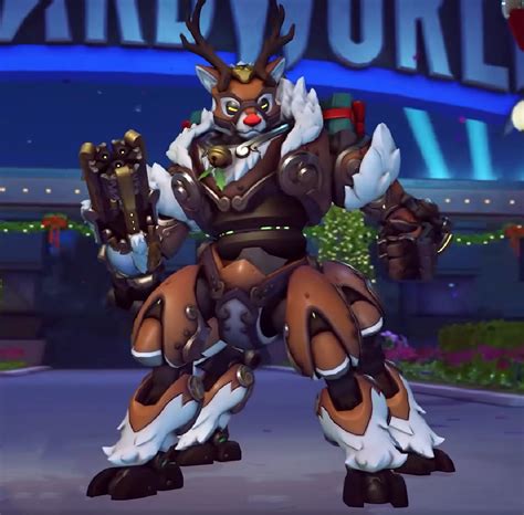 Féerie hivernale 2021 Orisa renne le skin légendaire Overwatch