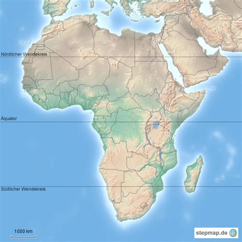 Stepmap Afrika Stumme Karte Landkarte F R Deutschland