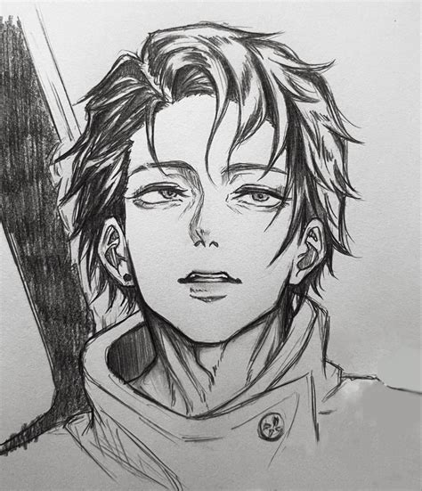 Yuta Okkotsu Di 2023 Ilustrasi Tinta Sketsa Sketsa Anime