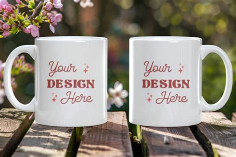 11 Oz Mug Mockup Two Mugs Mockup Graphic By Joyful Store Creative