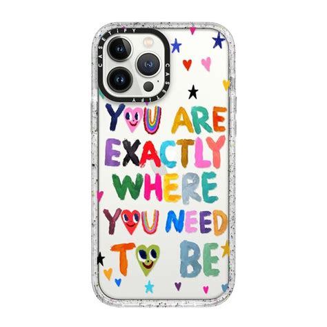 An Iphone Case With The Words You Are Exactly Where You Need To Be