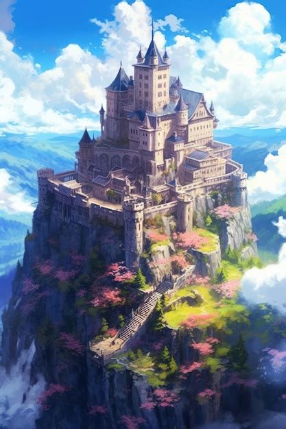 Premium Photo Castle On A Mountain Top