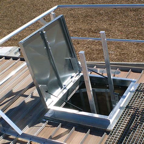 Residential Roof Access Hatch With Ladder Collection Elevate In