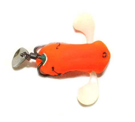 Topwater Bug Bait Orange Designed For Snakehead Fishing 45cm 75g