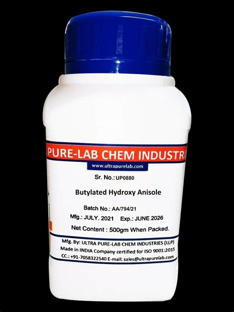 Butylated Hydroxy Anisole At Rs 3000 Kg BHA Powder In Mumbai ID