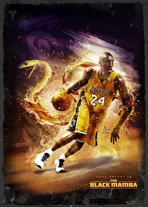 The Black Mamba By Dawlaz Via Behance Kobe Bryant Pictures Kobe