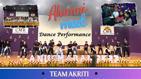 Anusmaran K Dance Performance Akriti Club Cmr Technical