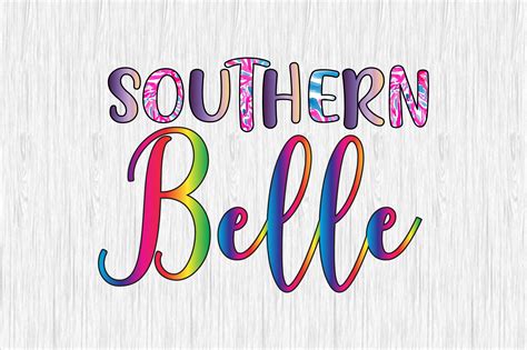 Southern Belle Sublimation Graphic By Mightypejes Creative Fabrica