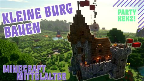 Kleine Mittelalterliche Burg Bauen Minecraft Mittelalterlich Bauen