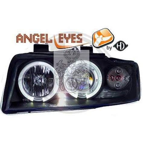 Design Scheinwerfer Set Klarglas Schwarz Angle Eyes