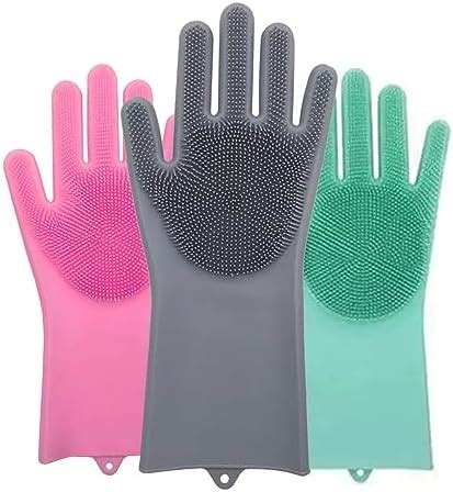 Silicone Dishwashing Gloves Magic Dishwashing Brush Housework Gloves