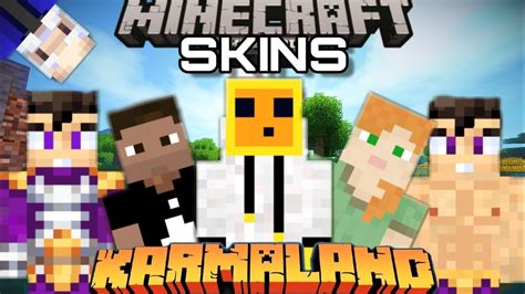 Skins De Karmaland En Minecraft Pe Tercera Parte Tecno Uno Youtube