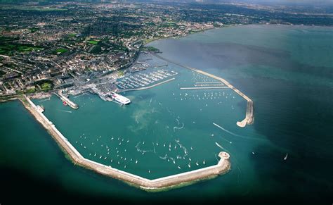 An Aerial View Of The Dún Laoghaire Harbour Ireland Sprachreise