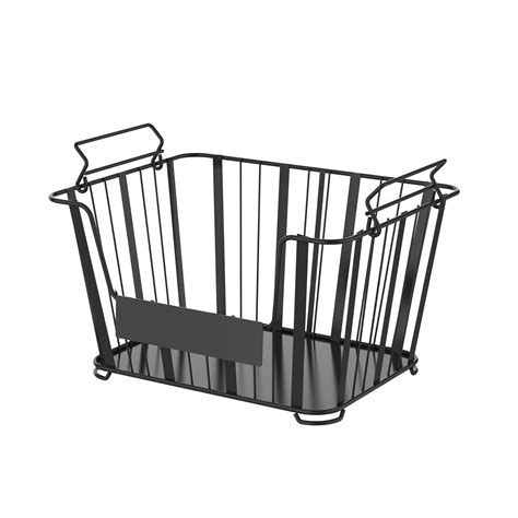 Oceanstar 3 Tier Metal Wire Storage Basket Stand With Removable Baskets