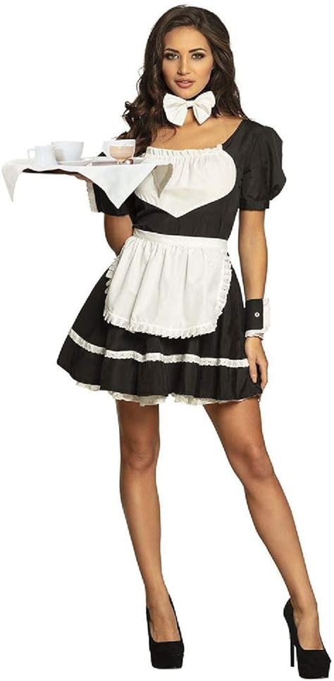 Boland 84518 Adult Maid Costume Aimée Black 36 38 EU Amazon co uk