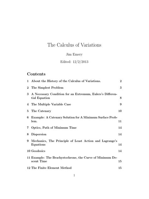 calculus  variations   calculus  variations maxima  minima