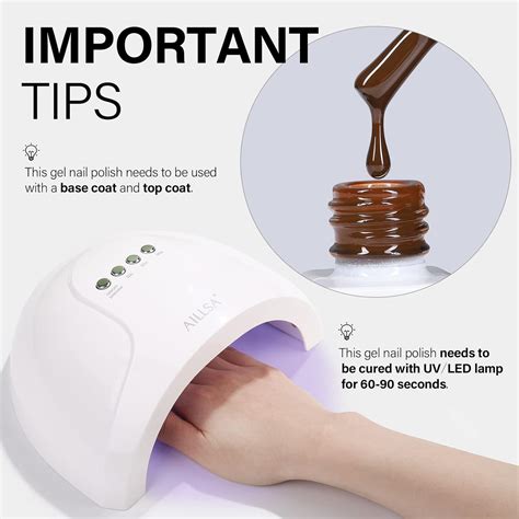 Aillsa Jelly Brown Gel Nail Polish Dark Nude Gel Polish Sheer Amber Color Nail Polish Gel