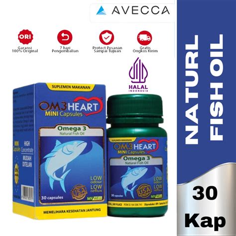 Jual Om3heart Omega 3 30`s Suplemen Makanan Untuk Jantung Minyak