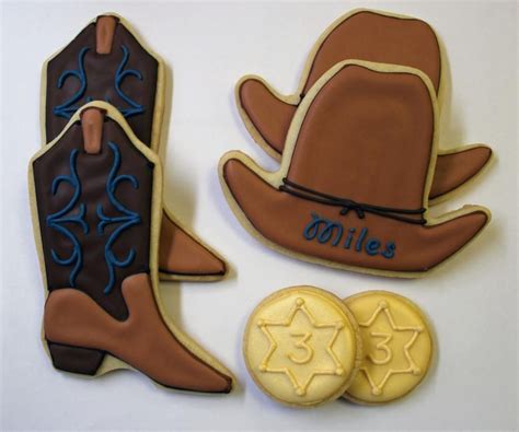 Cowboy Boot And Cowboy Cookies