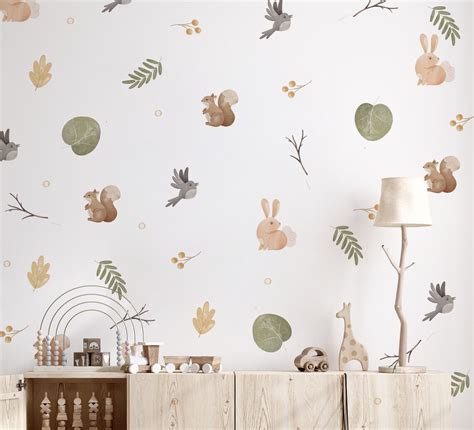 Animals Wall Stickers Wild Animals Wall Decal Kids Room - Etsy