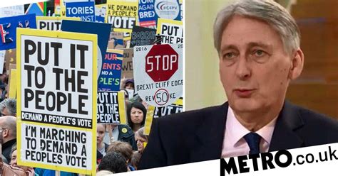 Second Brexit Referendum Deserves To Be Considered Says Hammond