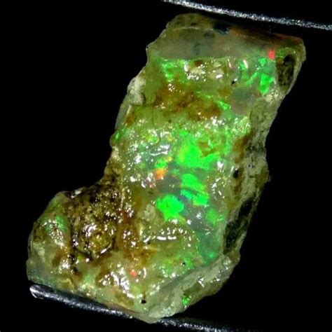 2 90Cts 8X13X7mm 100 Natural Multi Flashing Ethiopian Opal Rough