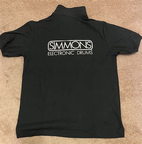 Simmons Drums 1985 Polo T Shirt Geniune Reverb