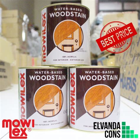 Jual Plitur Politur Kayu MOWILEX WOODSTAIN Water Based Shopee Indonesia