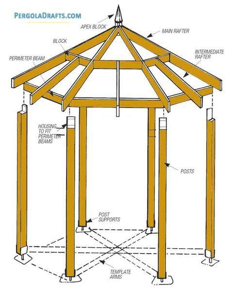 Hexagonal Gazebo Plans For 8 Feet Summerhouse | Gazebo plans, Gazebo ...