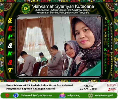 Ms Kutacane Pengelola Anggaran Ms Kutacane Ikuti Press Release Apbn