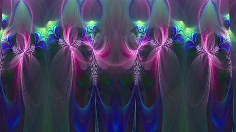 Pink Blue Green Light Color Glow Shapes Art Intersection Abstraction 4k