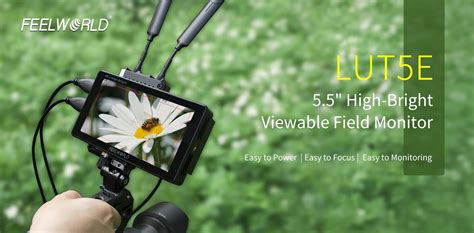 FEELWORLD LUT5E 5 5 Inch High Bright 1600nit Touch Screen DSLR Camera