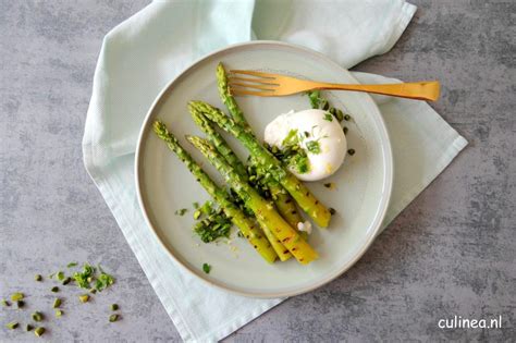 Gegrilde Groene Asperges Met Burrata Culinea Nl