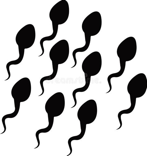 Imagen Sperm  Con Archivo De Corte Svg Para Cricut Y Silueta Stock