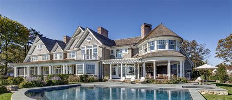 Oval Window Shingle Style Home